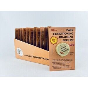 Lot Of 13 Vintage Blistex Daily Conditioning Treatment Lip Balm Tin - 1985 - NOS